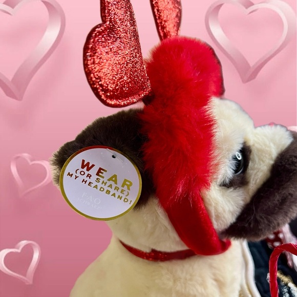 Valentine Pug Bundle 9 Items  w/Juicy Heart Bag and Accessories NEW - Picture 3 of 4